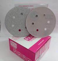 Discos De Roquite Riken De 6 C/ 6 Furos Grão 600 - 50 Unids