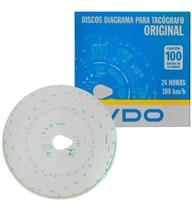 Discos De Tacografo Vdo Diario 180km/h 24hrs - caixa com 100 discos