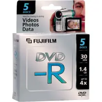 Discos DVD-R Fujifilm Mini para filmadoras 8cm 4x Velocidade de Gravação