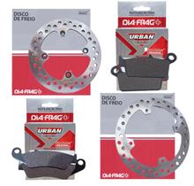 Discos E Pastilhas P/ Xre 300 Sem Abs 2009-2018 Diafrag