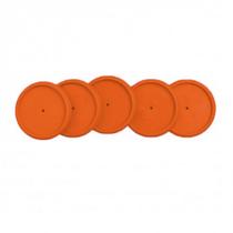 Discos + Elástico 31mm Laranja Neon G Caderno Inteligente 1 ed