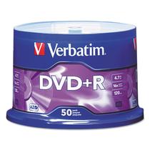 Discos em branco DVD+R Verbatim AZO Dye 4.7GB 16X - 50 discos Discos em branco DVD+R Verbatim AZO Dye 4.7GB 16X - 50 discos