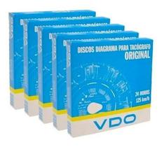Discos Tacógrafo - 24 Horas - Diário 125 Km/h Vdo- Kit com 5 caixas