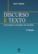 DISCURSO E TEXTO - 5ª ED - PONTES EDITORES