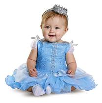 Disfarce Baby Girls's Cinderela Prestige Infant Costume, Azul, 12-18 Meses