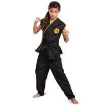 Disfarce Cobra Kai Kids Gi com faixa preta tamanho L (10-12)