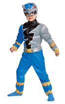 Disfarce de disfarce azul Power Ranger Dino Fury Toddler 2T Disfarce de disfarce azul Power Ranger Dino Fury Toddler 2T