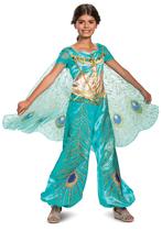 Disfarce de disfarce Disney Princess Jasmine Aladdin Girl Teal Disfarce de disfarce Disney Princess Jasmine Aladdin Girl Teal