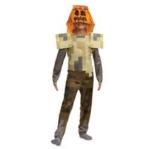 Disfarce de disfarce Minecraft Husk Jack O'Lantern Kids (10-12) Y