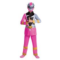 Disfarce de disfarce rosa Power Ranger Dino Fury Girl 7-8 anos