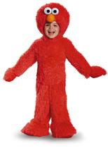 Disfarce de pelúcia Elmo Extra Deluxe, tamanho médio (3T-4T)