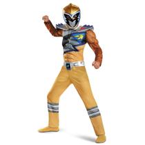 Disfarce Power Rangers Dino Charge Gold - Infantil (7-8 anos)