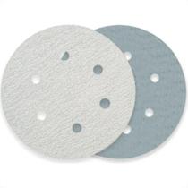 Disflex Disco Lixa Pluma Branco 6X220 6Furo - Kit C/10 Pc