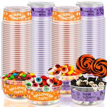 DISHWARE_BOWL SiliFine Taças de plástico de Halloween de 12 onças 100 unidades DISHWARE_BOWL SiliFine Taças de plástico de Halloween de 12 onças 100 unidades