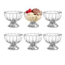 Dishware Kmwares, 6 peças, taças de sobremesa de vidro tulipa, 150 ml