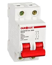 Disjuntor 2 Polos 25 Amperes 4ka Curva C Ourolux