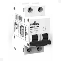 Disjuntor Bifásico 3KA Curva C SHB-GII 40A e 63A - Soprano Disjuntor Bifásico 3KA Curva C SHB-GII 40A e 63A - Soprano