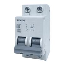 Disjuntor bifásico bipolar mini din curva c 5sj1 20a siemens