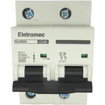 Disjuntor Bipolar 100A Curva C 6Ka 415V Eletromec