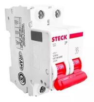 Disjuntor Bipolar 2p Din Curva B De 10a Até 40A - Steck Disjuntor Bipolar 2p Din Curva B De 10a Até 40A - Steck