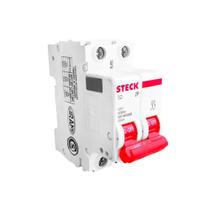 Disjuntor Bipolar 2p Din Sd Curva C De 10a Até 63a Steck Disjuntor Bipolar 2p Din Sd Curva C De 10a Até 63a Steck
