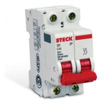 Disjuntor Bipolar 50a Curva C 3ka Sdd62c50 - Steck