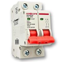 Disjuntor Bipolar 6A Classe 1 NBR NM 60898 Ourolux