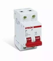 Disjuntor Bipolar Curva C Din Sd 2P Steck 50A Amperes Disjuntor Bipolar Curva C Din Sd 2P Steck 50A Amperes