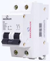 Disjuntor Bipolar Curva C Mini 6a 230 - 400v - Decorlux Disjuntor Bipolar Curva C Mini 6a 230 - 400v - Decorlux