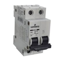 Disjuntor Bipolar Curva C Mini Din 2p 40a 3ka Soprano
