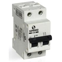 Disjuntor bipolar din 2x63a curva c - SOPRANO