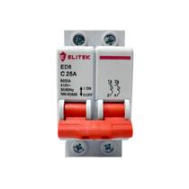 Disjuntor Bipolar Duplo 06a, 10a, 16a,20a, 25a, 32a,40a, 50a, 63a, 70a, 80a, 100a, 125a