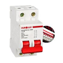 Disjuntor Bipolar Duplo 6a 10a 16a 20a 25a 32a 40a 50a 63a Bipolar Disjuntor C Curva Din 2 Polos Mini Duplo 4ka