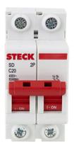 Disjuntor Bipolar Serie Sd62 20a 2p Curva c Steck