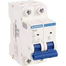 Disjuntor bipolar tramontina curva c 3ka 50a