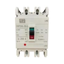 Disjuntor caixa moldada dwp 250l 200a tripolar weg - cod. 14256837