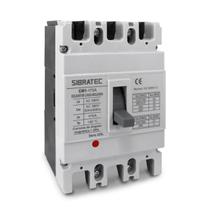 Disjuntor Caixa Moldada Tripolar CM1-225L 175A 50kA 220V / 35kA 380V Sibratec Disjuntor Caixa Moldada Tripolar CM1-225L 175A 50kA 220V / 35kA 380V Sibratec