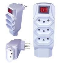 Disjuntor De Proteção Raios Elétrico Kit c/3 Liga/Desliga Bivolt Disjuntor De Proteção Raios Elétrico Kit c/3 Liga/Desliga Bivolt