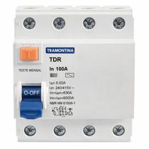 Disjuntor Diferencial DR 100A 30mA 4P Tramontina