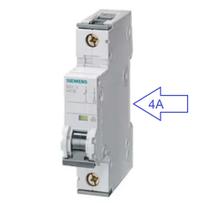 Disjuntor din monof curva-c 4a 5sl1104-7mb Siemens