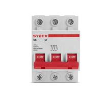 Disjuntor DIN Tripolar 63A SDD63C63 3KA STECK