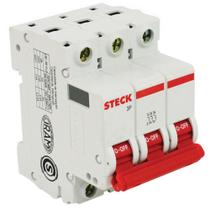 Disjuntor DIN Tripolar de 2 Ampères - SDD63C02 - STECK