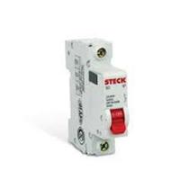 Disjuntor DIN Unipolar Steck Curva C para Proteção Elétrica Disjuntor DIN Unipolar Steck Curva C para Proteção Elétrica