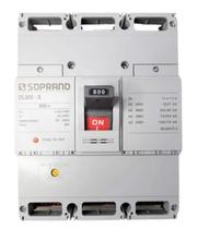 DISJUNTOR Dl800-X - 800A CAIXA MOLDADA 3 MÓDULOS TRIPOLAR SOPRANO DISJUNTOR Dl800-X - 800A CAIXA MOLDADA 3 MÓDULOS TRIPOLAR SOPRANO