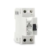 Disjuntor DR Bipolar 25A-30mA Soprano - Monofásico/Bifásico/Trifásico 4,5kA IP20