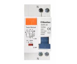 Disjuntor DR / IDR Interruptor Diferencial Residual 30mA 110V / 220Vca - Snetec