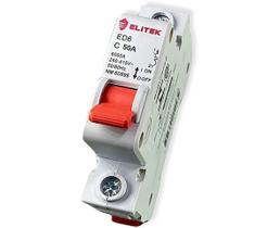 Disjuntor ED6 50A 1P curva C 6kA