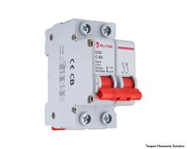 Disjuntor Elitek Din Bipolar Curva C 50Ka