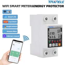 Disjuntor Inteligente WiFi 63A TUYA Com Proteção Contra Fuga À Terra, Sob/Subtensão E Medidor De Disjuntor Inteligente WiFi 63A TUYA Com Proteção Contra Fuga À Terra, Sob/Subtensão E Medidor De