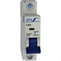 Disjuntor Jng ''Din'' Unipolar 12081 - 63A. C Disjuntor Jng ''Din'' Unipolar 12081 - 63A. C